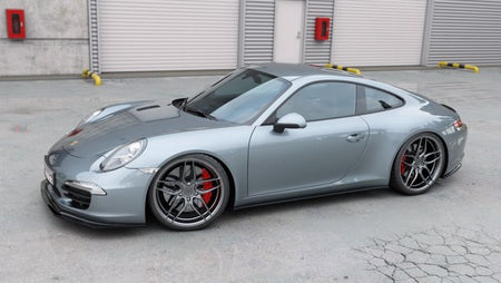 Maxton Side Skirts Diffusers Porsche 911 Carrera 991 - Gloss Black