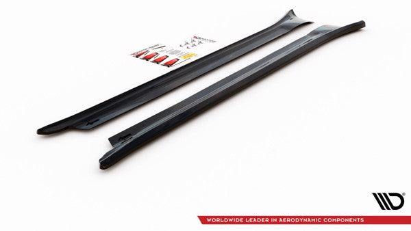 Maxton Side Skirts Diffusers Porsche 911 Carrera 991 - Gloss Black