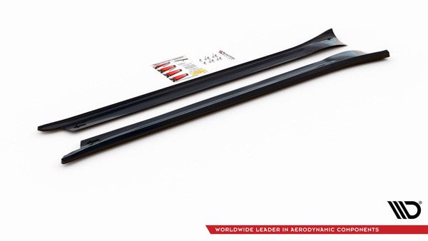 Maxton Side Skirts Diffusers Porsche 911 Carrera 991 - Gloss Black