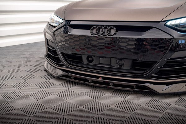 Maxton Front Splitter V.3 Audi E-Tron Gt / RS Gt Mk1 - Gloss Black
