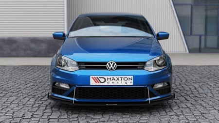 Maxton Front Racing Splitter VW Polo Mk5 Gti Facelift (With Wings)