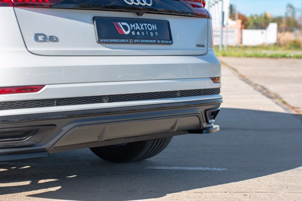 Maxton Rear Side Splitters Audi Q8 S-Line - Gloss Black