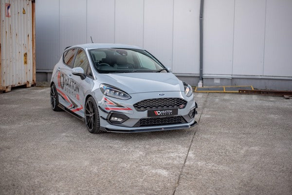 Maxton Front Splitter V.5 Ford Fiesta Mk8 St / St-Line - Gloss Black