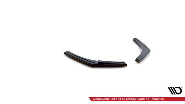 Maxton Rear Side Splitters BMW 1 F20/F21 M-Power (Facelift) - Gloss Black