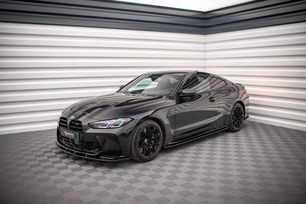 Maxton Side Skirts Diffusers V.2 BMW M4 G82 - Gloss Black