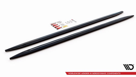 Maxton Side Skirts Diffusers V.2 BMW M4 G82 - Gloss Black