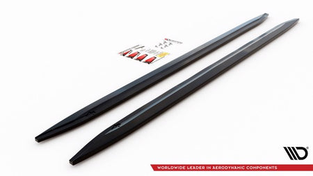 Maxton Side Skirts Diffusers V.2 BMW M4 G82 - Gloss Black