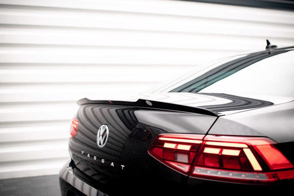 Maxton Spoiler Cap Volkswagen Passat Sedan B8 Facelift - Gloss Black