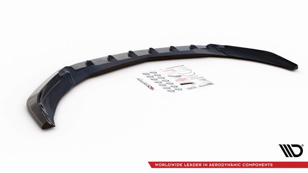 Maxton Front Splitter V.1 Mercedes-Benz A45 Aero W176 Facelift - Gloss Black
