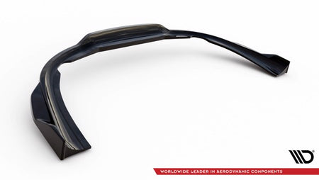 Maxton Central Rear Splitter (With Vertical Bars) V.2 Porsche 911 Carrera Aero 992 - Gloss Black