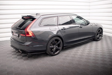 Maxton Side Skirts Diffusers Volvo V90 R-Design Mk2 - Gloss Black