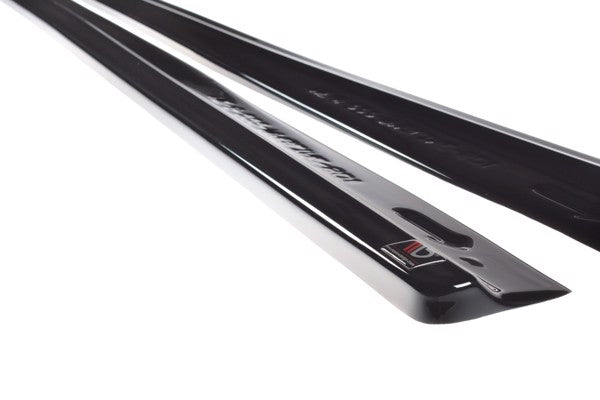 Maxton Side Skirts Diffusers Mercedes-Benz S-Class Amg-Line W222 - Gloss Black