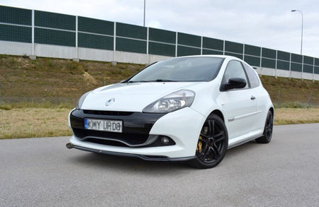 Maxton Front Splitter V.1 Renault Clio Mk3 RS Facelift - Gloss Black