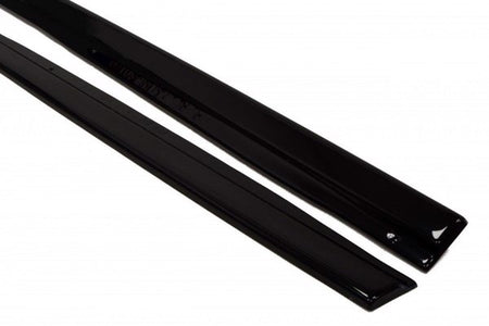 Maxton Side Skirts Diffusers Audi S6 / A6 S-Line C7  - Gloss Black