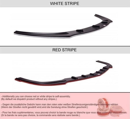 Maxton Side Skirts Diffusers Audi S6 / A6 S-Line C7  - Gloss Black
