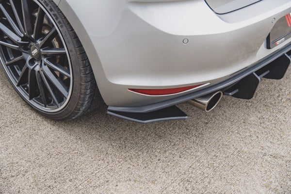 Maxton Racing Durability Rear Side Splitters V.2 VW Golf 7 Gti - Black