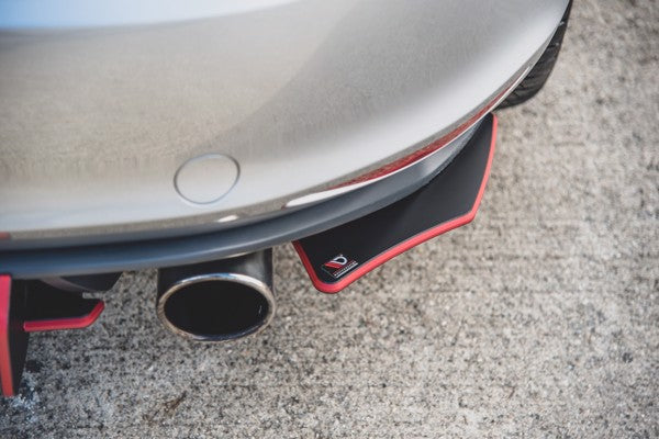 Maxton Racing Durability Rear Side Splitters V.2 VW Golf 7 Gti - Black