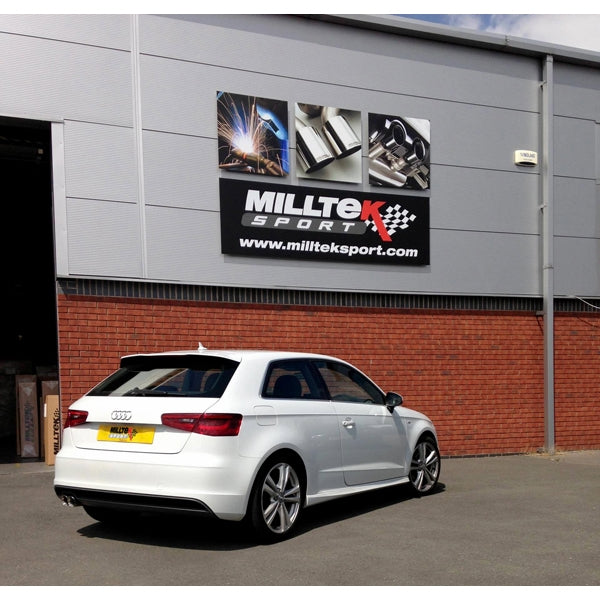 Milltek Cat-back Audi A3 2.0 TDI 184PS MQB 2WD (3 Door & Sportback Models)
