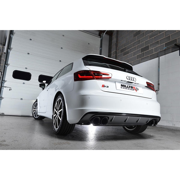 Milltek Cat-back Audi S3 2.0 TFSI quattro 3-Door 8V/8V.2 (Non-GPF Equipped Models Only)