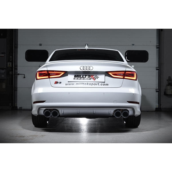Milltek Cat-back Audi S3 2.0 TFSI quattro Saloon & Cabrio 8V.2 (GPF Equipped Models Only)