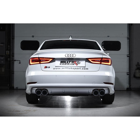 Milltek Cat-back Audi S3 2.0 TFSI quattro Saloon & Cabrio 8V/8V.2 (Non-GPF Equipped Models Only)