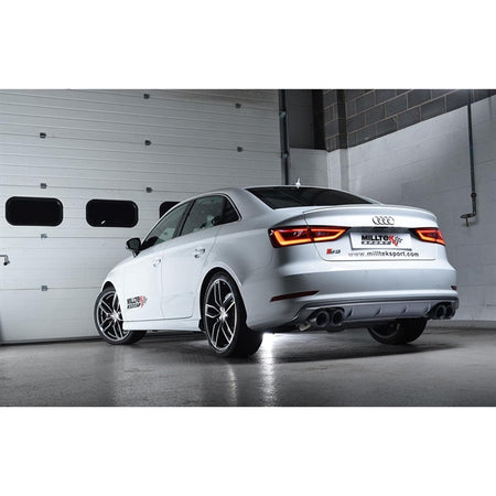 Milltek Cat-back Audi S3 2.0 TFSI quattro Saloon & Cabrio 8V.2 (GPF Equipped Models Only)
