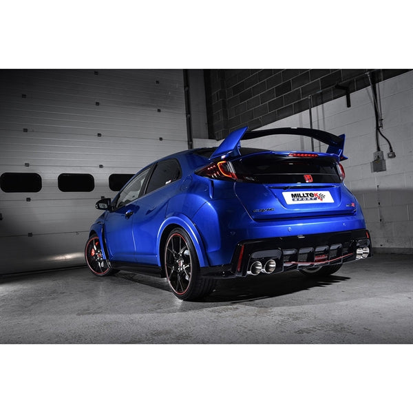 Milltek Cat-back Honda Civic Type R FK2 Turbocharged 2.0 litre i-VTEC (LHD models only)