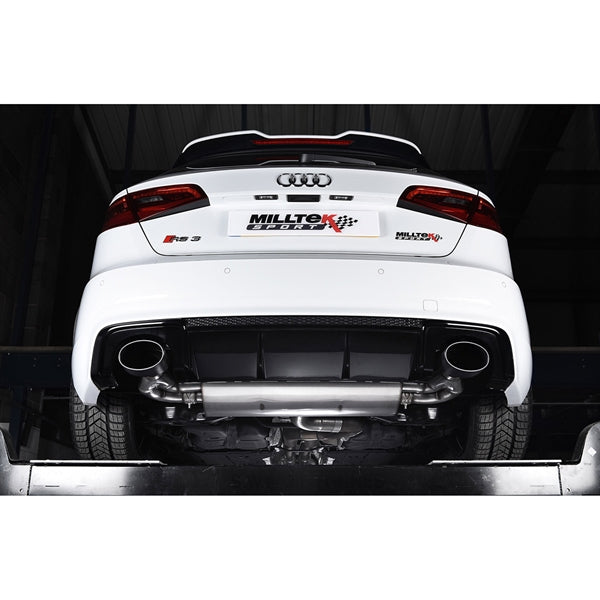 Milltek Midpipes Audi RS3 Saloon / Sedan 400PS (8V MQB - Facelift Only 2017-2018) - Non-OPF/GPF Mode