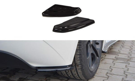 Maxton Rear Side Splitters BMW Z4 E85 / E86 (Preface) - Gloss Black