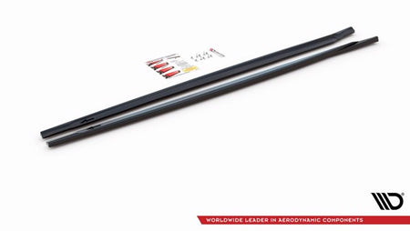Maxton Side Skirts Diffusers Mini Countryman Mk2 F60 Jcw - Gloss Black