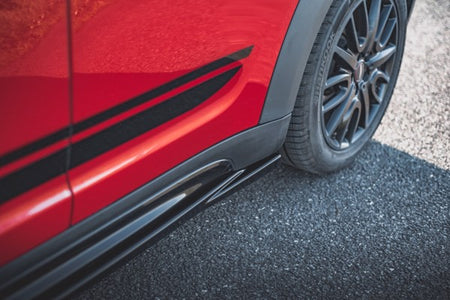 Maxton Side Skirts Diffusers Mini Countryman Mk2 F60 Jcw - Gloss Black