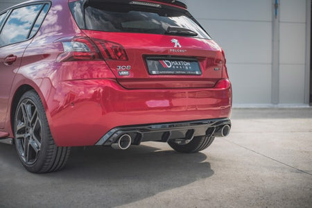 Maxton Rear Valance + Exhaust Ends Imitation Peugeot 308 Gt Mk2 Facelift