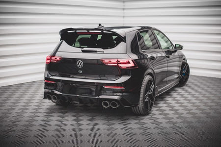 Maxton Rear Side Splitters V.3 For Volkswagen Golf R Mk8 - Gloss Black