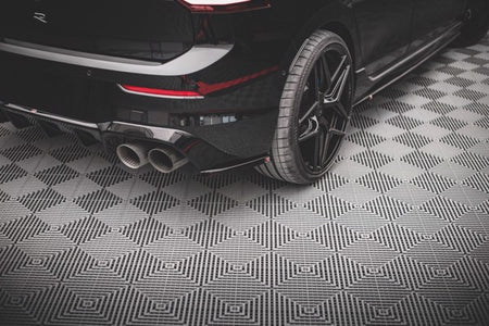 Maxton Rear Side Splitters V.3 For Volkswagen Golf R Mk8 - Gloss Black