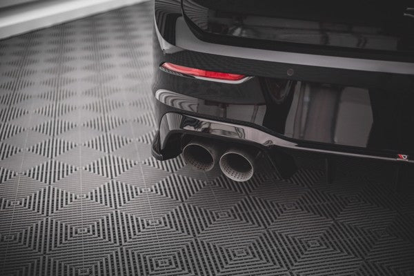 Maxton Rear Side Splitters V.3 For Volkswagen Golf R Mk8 - Gloss Black