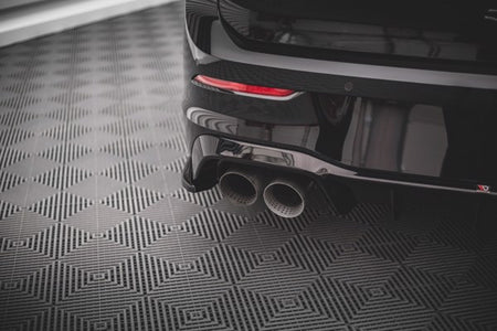 Maxton Rear Side Splitters V.3 For Volkswagen Golf R Mk8 - Gloss Black