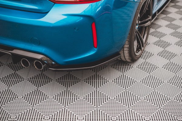 Maxton Rear Side Splitters V.3 BMW M2 F87 - Gloss Black