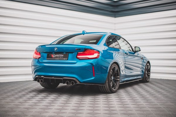Maxton Rear Side Splitters V.3 BMW M2 F87 - Gloss Black