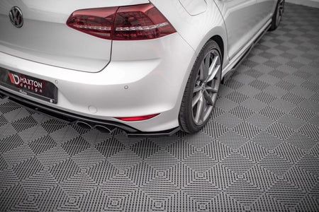 Maxton Rear Side Splitters V.3 Volkswagen Golf R Mk7 - Gloss Black