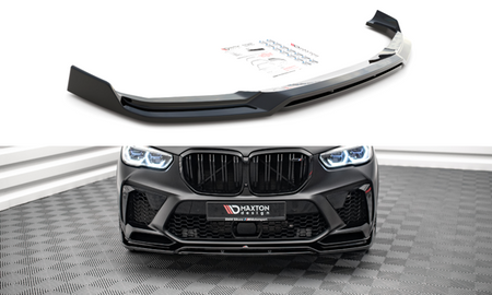 Maxton Front Splitter V.3 BMW  X5M F95 - Gloss Black