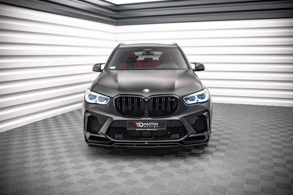 Maxton Front Splitter V.3 BMW  X5M F95 - Gloss Black