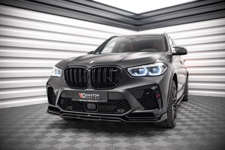 Maxton Front Splitter V.3 BMW  X5M F95 - Gloss Black