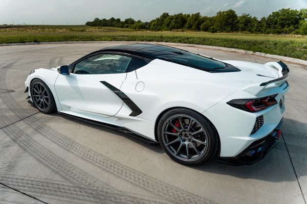 Maxton Side Skirts Diffusers Chevrolet Corvette C8 - Gloss Black