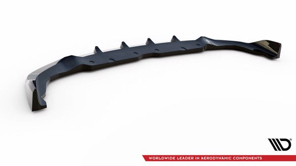 Maxton Front Splitter V.7 For BMW 1 F40 M-Pack / M135I  - Gloss Black