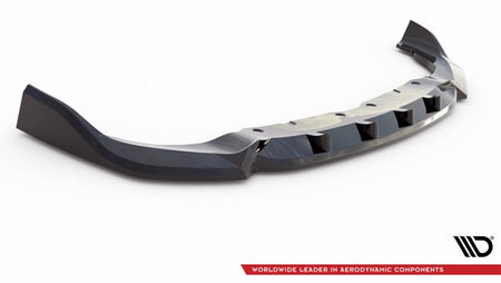 Maxton Front Splitter V.7 For BMW 1 F40 M-Pack / M135I  - Gloss Black