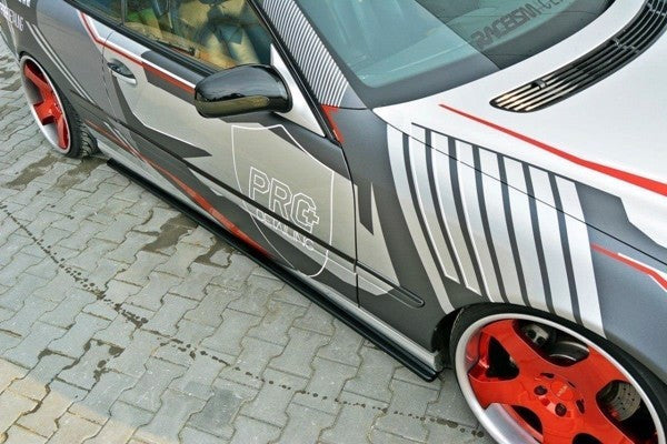 Maxton Side Skirts Diffusers Mercedes Cl-Class C215 - Gloss Black