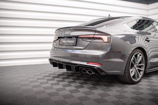 Maxton Rear Valance Audi S5 F5 Coupe / Sportback - Gloss Black