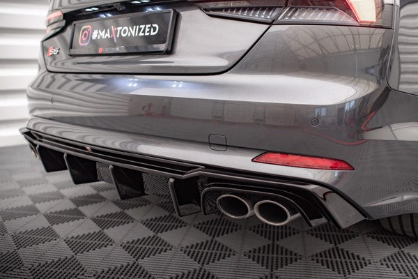 Maxton Rear Valance Audi S5 F5 Coupe / Sportback - Gloss Black
