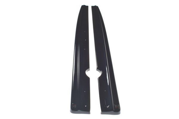 Maxton Side Skirts Diffusers For BMW X3 F25 M-Pack Facelift - Gloss Black