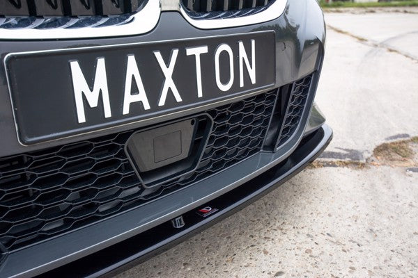 Maxton Front Splitter V.3 For BMW 3 G20 M-Pack - Gloss Black